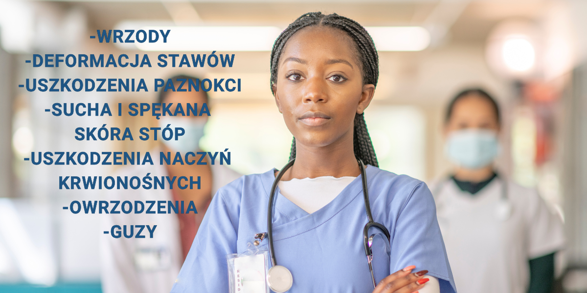 Zaawansowane powikłania stopy cukrzycowej – stopa z ranami i zmianami chorobowymi