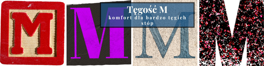 Tęgość M - oznaczenie bardzo szerokiego obuwia (grafika)