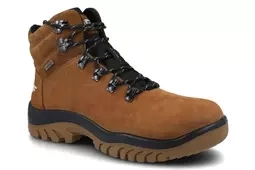 Buty trekkingowe męskie 4F OBMH255 membrana brązowy skórzane