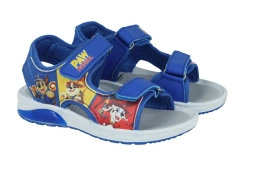 Sandałki ze świecąca podeszwą Psi Patrol 12195 lekkie sandały dziecięce na rzepy buty na lato