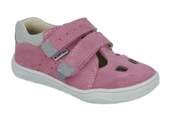 Bartek letnie półbuty 11041 róż zabudowane sandały barefoot dla dziewczynki