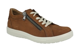 Półbuty Jomos 321406 brąz szeroka tęgość K duże rozmiary skórzane buty na szerokie stopy