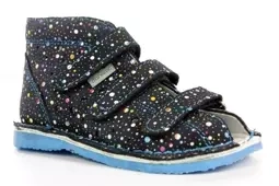 Obuwie dziecięce Danielki T125L profilaktyczne granatowy kropki blue