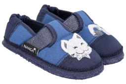 Kapcie barefoot dziewczęce Nanga MIEZE bawełna