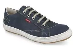 Półbuty męskie Nagaba 410 granatowy crazy wygodne skórzane buty