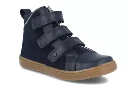 Trzewiki dziewczęce Bartek 17364 granatowy profilaktyczne botki na rzepy skóra naturalna