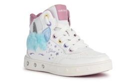 Sneakersy GEOX J368WC dziewczęce buty ze świecącą podeszwa unicorne