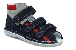 Danielki T106 profilaktyczne kapcie do przedszkola granat z szarym obsas Thomasa