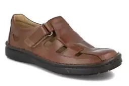 Półbuty męskie Krisbut 5612 brązowy skóra licowa letnie