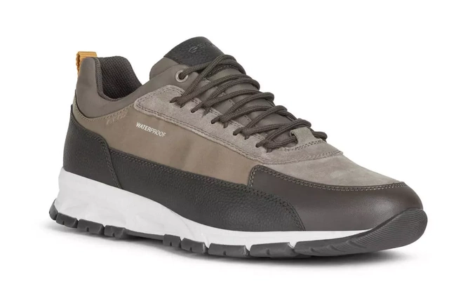 Półbuty męskie GEOX U16CQD brązowy WATERPROOF