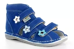 Obuwie dziewczęce Danielki S124 profilaktyczne niebieski