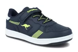 Sneakersy chłopięce KangaROOS 10004 rzepy granatowe antypoślizgowe