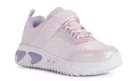 Sneakersy GEOX J25E9A dziewczęce pudrowy róż LED lekkie RESPIRA
