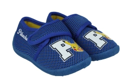 Pokemon kapcie Pikachu 2703 elastyczne dziecięce na szeroką stopę zapinane na rzep obuwie zmienne domowe