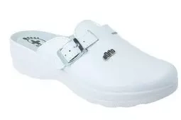 Klapki medyczne Befado Dr Orto 157D003 białe klapki skórzane
