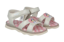 Sandałki Bluey letnie dziewczęce z paseczkami brokatowe ze świecącą podeszwą