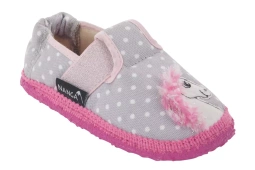 Kapcie barefoot dziewczęce Nanga PFERDCHEN bawełna