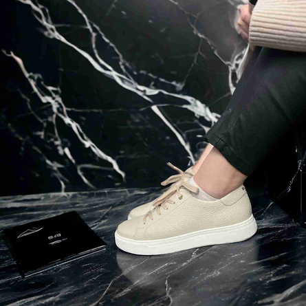 Sneakersy Ryłko 0SRT3_Y beż skórzane lekkie sportowe półbuty Ryłko