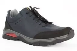 Półbuty NAGABA 408 granatowy męskie skórzane buty antypoślizgowa podeszwa skórzana wkładka