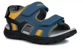 Sandały chłopięce GEOX J155XB niebieski Vaniett lekkie zapięcie na rzep
