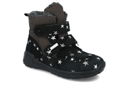 Kozaki dziecięce Bartek 14033 czarny ocieplane śniegowce z membraną BRTKtex