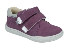 Bartek dziewczęce półbuty 11041 fioletowy skórzane buty barefoot dla dziewczynki
