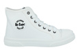 Trampki damskie Lee Cooper LCW-23-44-1607L wysokie białe tenisówki nad kostkę