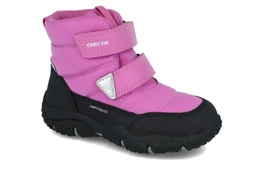 Śniegowce GEOX B4654B fuksja dziewczęce buty zimowe z membraną oddychające buty na zimę BALTIC