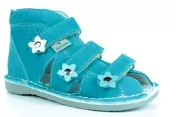 Obuwie dziewczęce Danielki S124 profilaktyczne turkus
