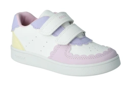 Sneakersy GEOX B555MA dziewczęce sportowe półbuty membrana oddychające białe półbuty na rzep