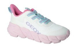Sneakesry GEOX J55N5A dziewczece białe buty sportowe