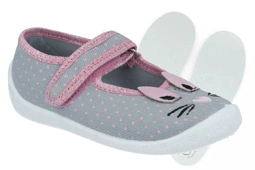 Zestaw kapcie dziewczęce papcie Raweks DOROTKA D27 w zestawie ze skórzaną wkładką