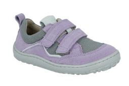 Półbuty dziewczęce wiosenne barefoot Froddo G3130260-9 skórzane buty na rzep dla dziewczynki barefoot base