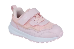 Sneakersy dziewczęce Bartek 18042404 róż skórzana wkładka przewiewne sneakersy dla dziewczynki zapinane na rzep