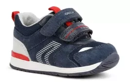 Sneakersy GEOX B150RB chłopięce granatowy skórzane RESPIRA