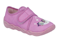 Kapcie Superfit BUBBLE 1-006270-5520 obuwie zmienne dla dziewczynki pantofle domowe jednorożec