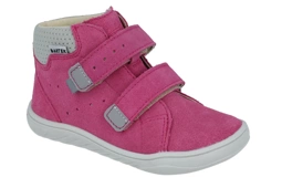 Trzewiki dziewczęce Bartek 11043 róż barefoot skórzane buty bez ocieplenia na szerokie stopy