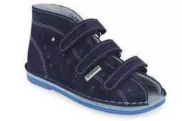 Obuwie chłopięce Adamki 012N profilaktyczne granatowy + niebieski