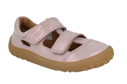 Barefoot dziewczęce Froddo G3150266-9 różowe skórzane obuwie z elastyczną podeszwą