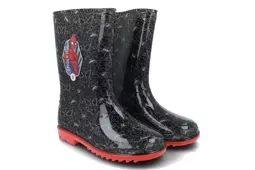 Kalosze chłopięce Spiderman czarne gumowce dla chłopca Marvel