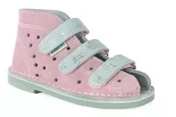 Obuwie dziewczęce Adamki 012 profilaktyczne różowy jasny