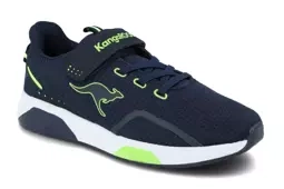Sneakersy dziecięce KangaROOS 18461 granatowy lekkie sportowe buty na rzep