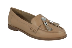 Mokasyny damskie Ryłko Ryłko 1MR45_X beż wkładka RELAX płaska podeszwa