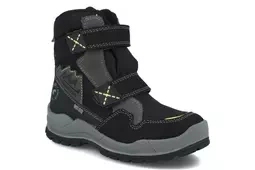 Śniegowce chłopięce PRIMIGI 2895400 czarny GORETEX za kostkę rzepy