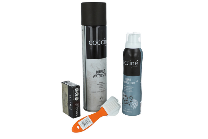 Zestaw COCCINE do czyszczenia skóry nubuk i welur kosmetyki do skóry i tekstyliów