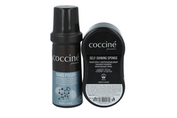 Podręczny zestaw COCCINE do skóry licowej czyścik i pasta bezbarwne
