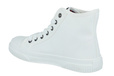Trampki damskie Lee Cooper LCW-23-44-1607L wysokie białe tenisówki nad kostkę