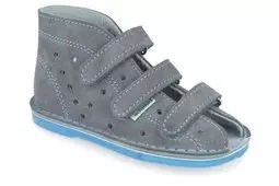 Obuwie chłopięce Adamki 012 profilaktyczne szary + niebieski