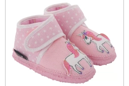 Kapcie dziewczęce barefoot Nanga KLEINES EINHORN bawełna