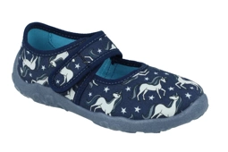 Kapcie Superfit 1-800283-8110 BONNY dziewczęce kapcie na rzep zmienne do przedszkola